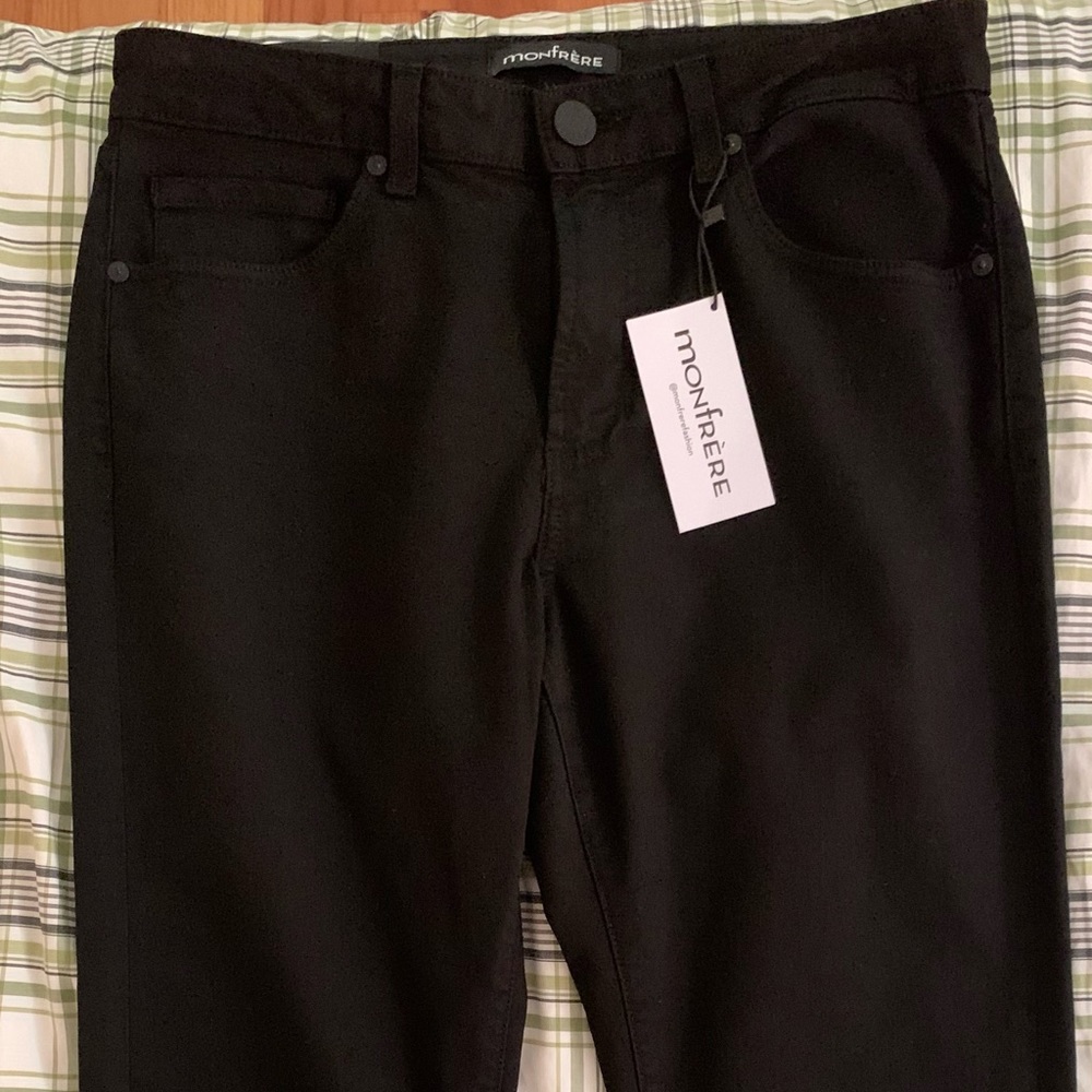 Monfrére Deniro Stretch Japanese Slim-straight Jeans in Noir